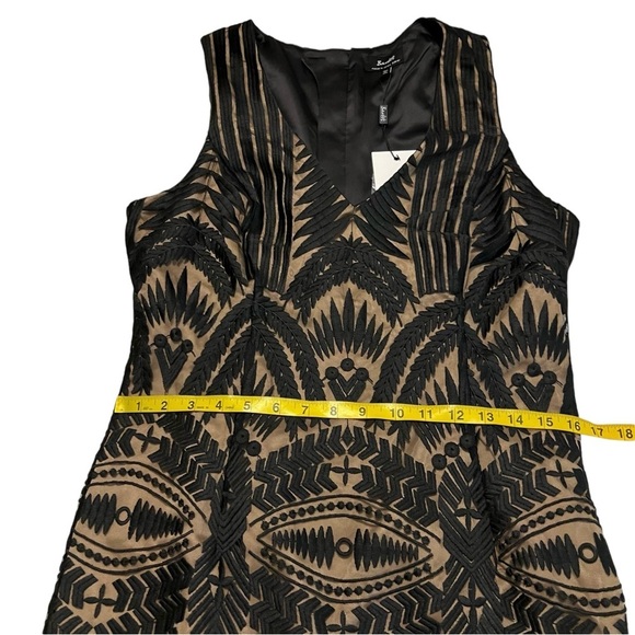 NWT Revolve Bardot Lace Embroidered Dress in Black 10 Large Goth Event Formal - Picture 16 of 16